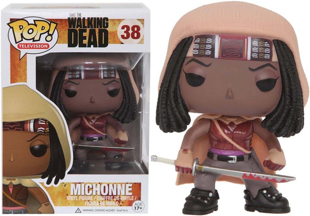 Funko Pop MICHONNE AND PETS [MUDDY/GLOW IN THE DARK] WALKING DEAD 3 PACK No Box