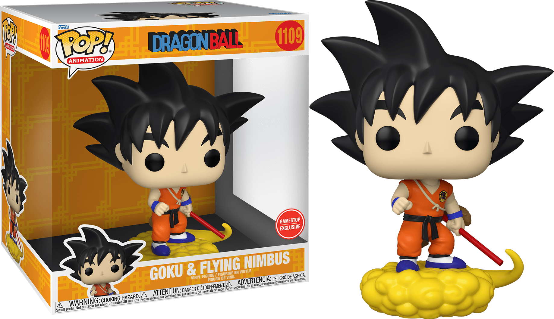 FUNKO POP! Vinyl Animation RARE Dragonball #1109 Goku and FUNKO POP! Vinyl Animation RARE Dragonball #1109 Goku and