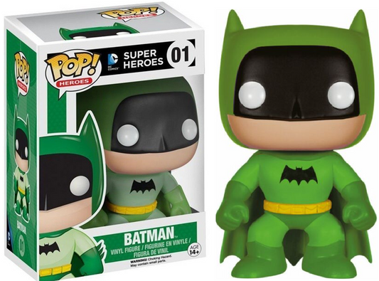 FUNKO POP! Vinyl Heroes RARE DC Super Heroes #01 Batman (Rainbow - Green) [Entertainment Earth (Stickerless)] [VAULTED]