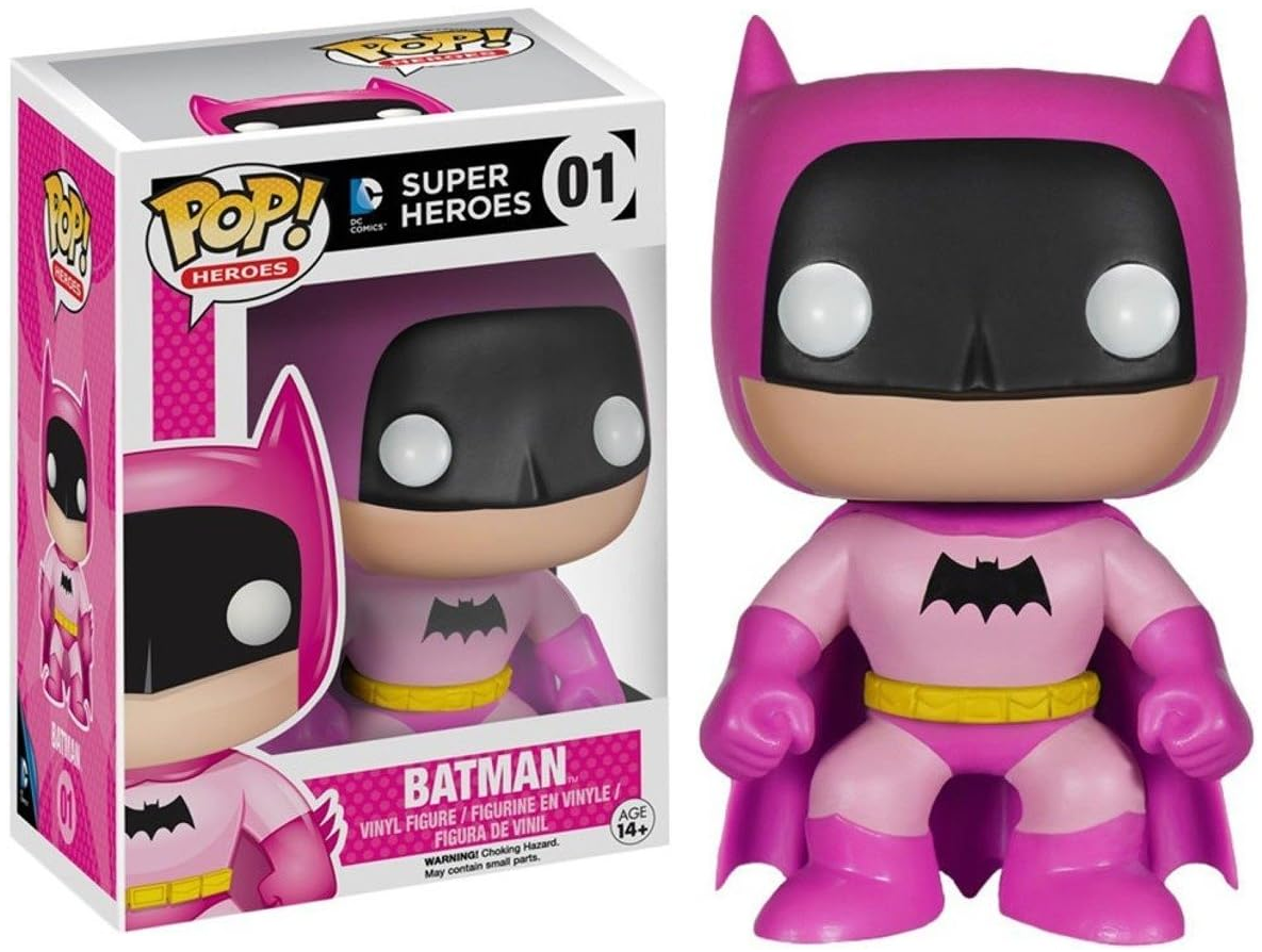 FUNKO POP! Vinyl Heroes RARE DC Super Heroes #01 Batman (Rainbow - Pink) [Entertainment Earth (Stickerless)] [VAULTED]