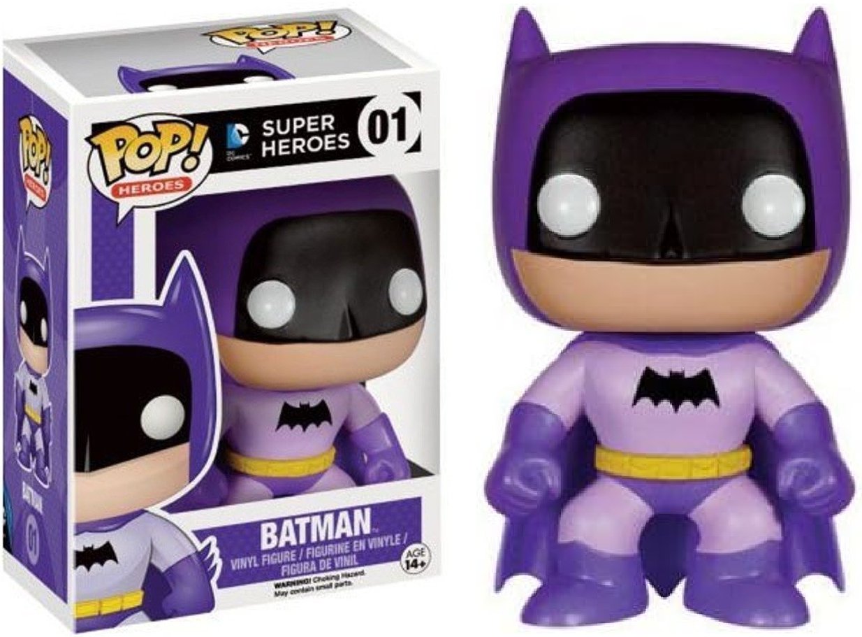 FUNKO POP! Vinyl Heroes RARE DC Super Heroes #01 Batman (Rainbow - Purple) [Entertainment Earth (Stickerless)] [VAULTED]