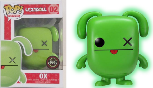 FUNKO POP! Vinyl Uglydoll RARE #02 Ox (GITD) [Chase] [VAULTED]