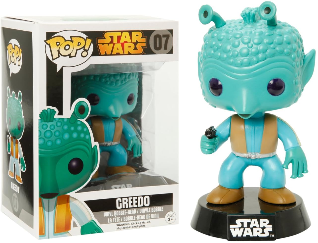 FUNKO POP! Vinyl Bobble-Head Star Wars RARE #07 Greedo (Black Box) [VAULTED]