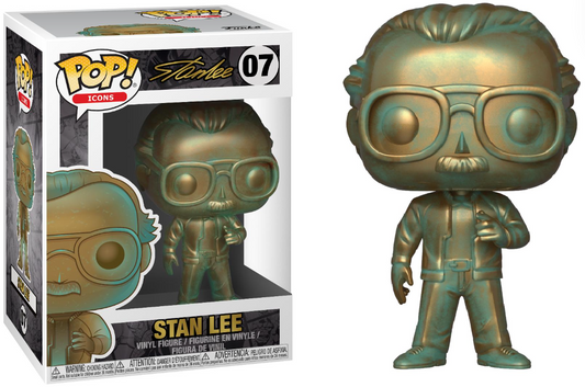 FUNKO POP! Vinyl Icons RARE #07 Stan Lee (Patina) [VAULTED]