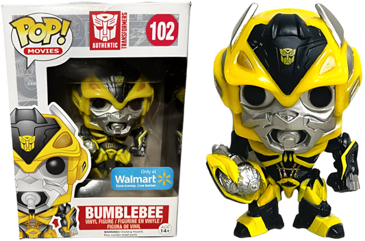 FUNKO POP! Vinyl Movies RARE Authentic Transformers #102 Bumblebee (w/Cannon) [Walmart (Stickerless)] [VAULTED]