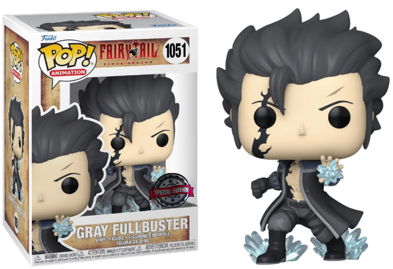 FUNKO POP! Vinyl Animation RARE Fairy Tail #1051 Gray Fullbuster [Funko Special Edition] [VAULTED]