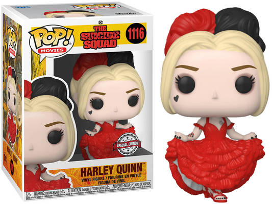 FUNKO POP! Vinyl Movies RARE Suicide Squad #1116 Harley Quinn (in Dress - The Suicide Squad) [Funko Special Edition] [VAULTED]