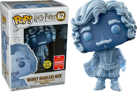 FUNKO POP! Vinyl Harry Potter RARE #62 Nearly Headless Nick (GITD) [Summer Convention] [VAULTED]