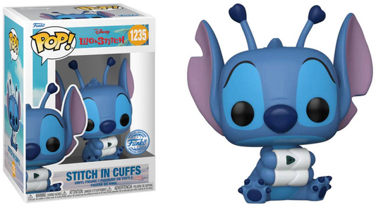 FUNKO POP! Vinyl Disney RARE Lilo & Stitch #1235 Stitch In Cuffs [Funko Special Edition - Blue] [VAULTED]