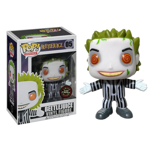 FUNKO POP! Vinyl Movies RARE Beetlejuice #05 Beetlejuice (GITD) [Chase] [VAULTED]