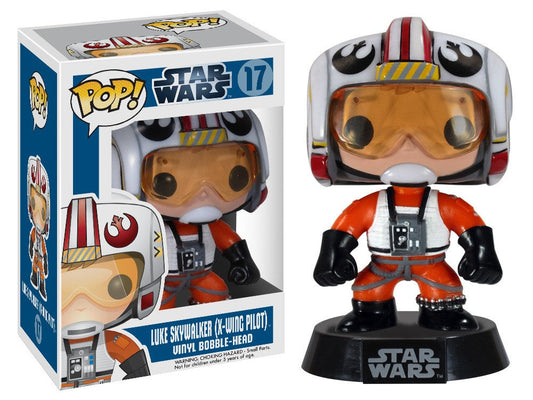 FUNKO POP! Vinyl Bobble-Head Star Wars RARE #17 Luke Skywalker (X-Wing Pilot) [VAULTED]