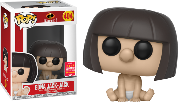 FUNKO POP! Vinyl Disney RARE Incredibles 2 #404 Edna Jack-Jack [Summer Convention] [VAULTED]