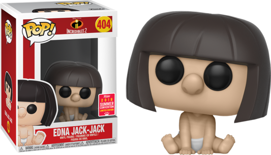 FUNKO POP! Vinyl Disney RARE Incredibles 2 #404 Edna Jack-Jack [Summer Convention] [VAULTED]