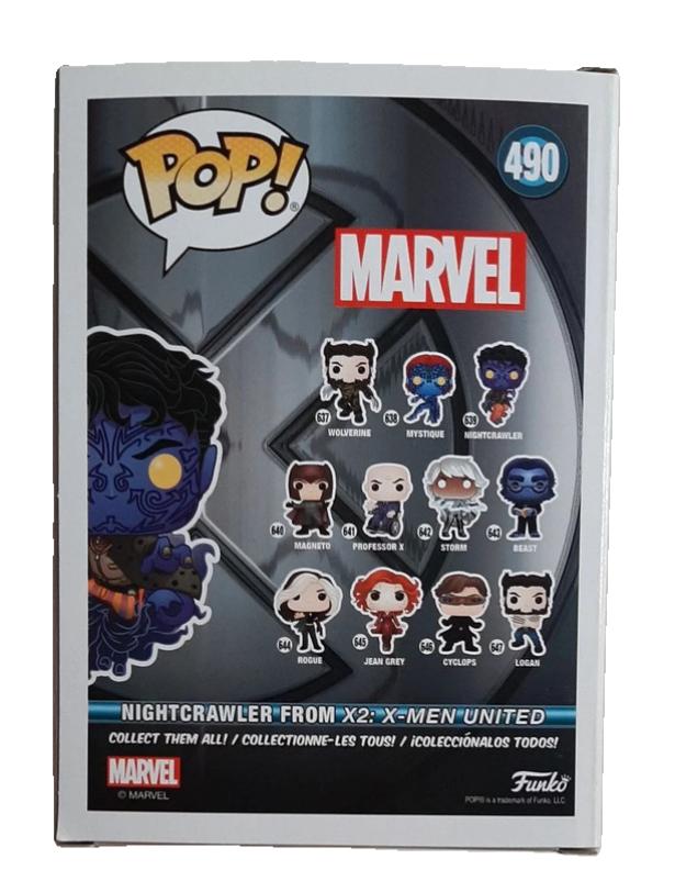 FUNKO POP! Bobble-Head Marvel RARE #490 Nightcrawler (Flying) [Summer Convention] [VAULTED]