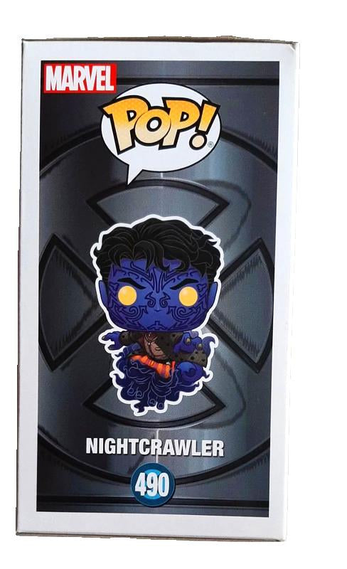 FUNKO POP! Bobble-Head Marvel RARE #490 Nightcrawler (Flying) [Summer Convention] [VAULTED]