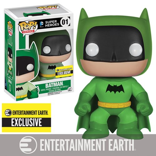 FUNKO POP! Vinyl Heroes RARE DC Super Heroes #01 Batman (Rainbow - Green) [Entertainment Earth (Stickerless)] [VAULTED]