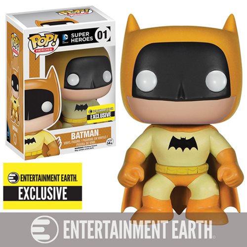 FUNKO POP! Vinyl Heroes RARE DC Super Heroes #01 Batman (Rainbow - Yellow) [Entertainment Earth (Stickerless)] [VAULTED]