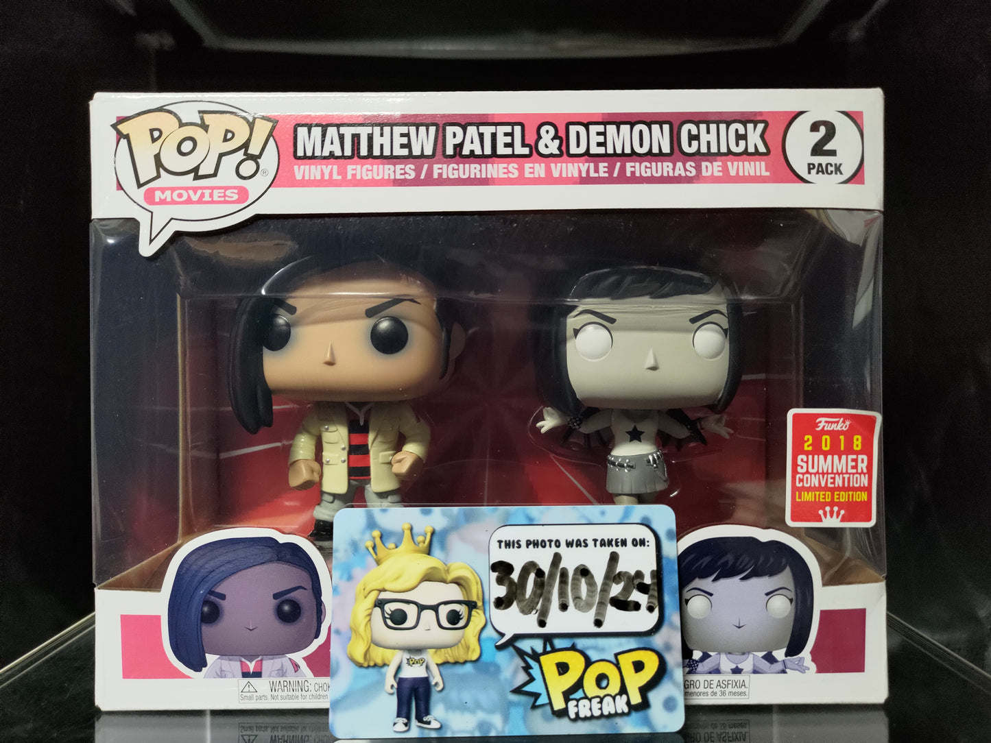 FUNKO POP! Vinyl Movies RARE Scott Pilgrim v.s. The World - Matthew Patel & Demon Chick (2-Pack) [Summer Convention] [VAULTED]