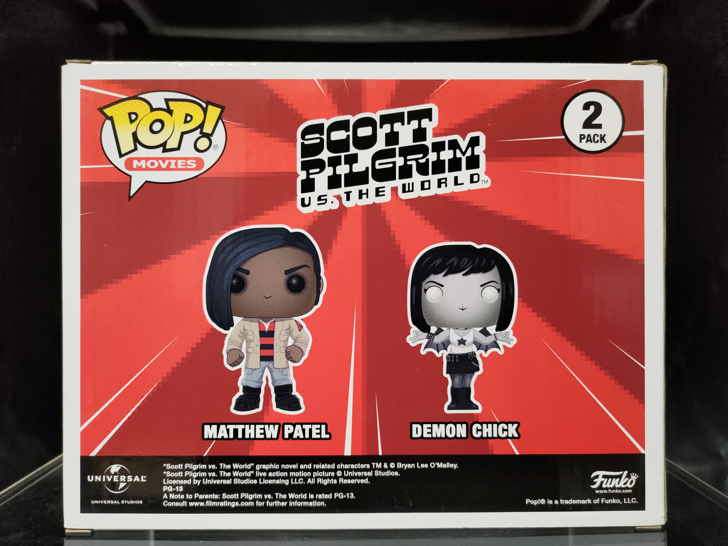 FUNKO POP! Vinyl Movies RARE Scott Pilgrim v.s. The World - Matthew Patel & Demon Chick (2-Pack) [Summer Convention] [VAULTED]