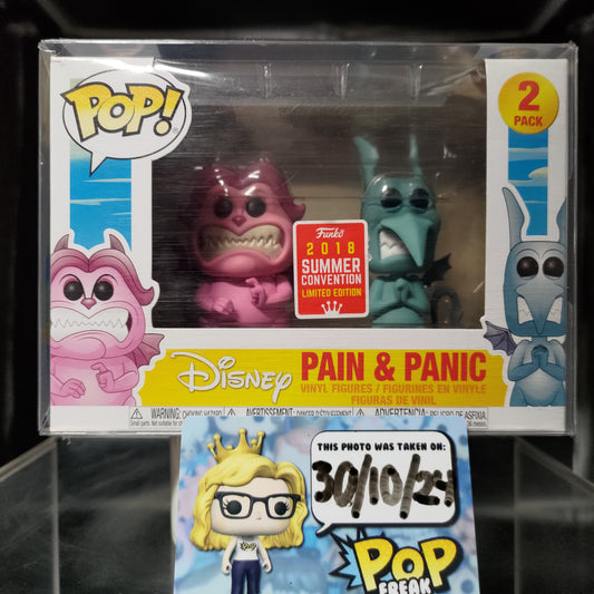FUNKO POP! Vinyl Disney RARE Pain and Panic (2-Pack) [Summer Convention] [VAULTED]