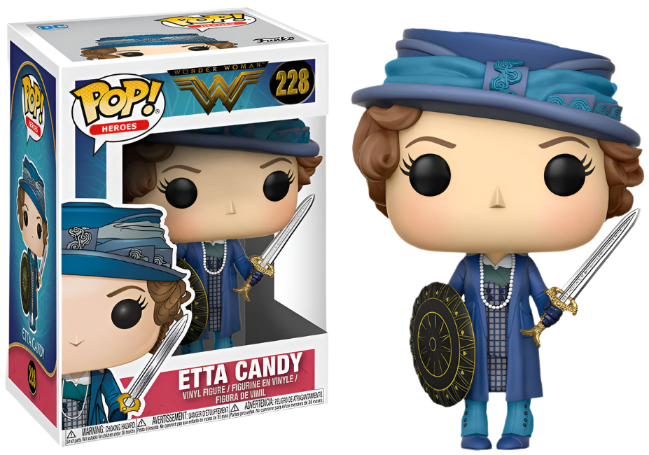 FUNKO POP! Vinyl Heroes RARE Wonder Woman #228 Etta Candy [VAULTED]