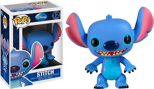 FUNKO POP! Vinyl Disney RARE #12 Stitch ("Disney" Logo - 1st Release) [VAULTED]