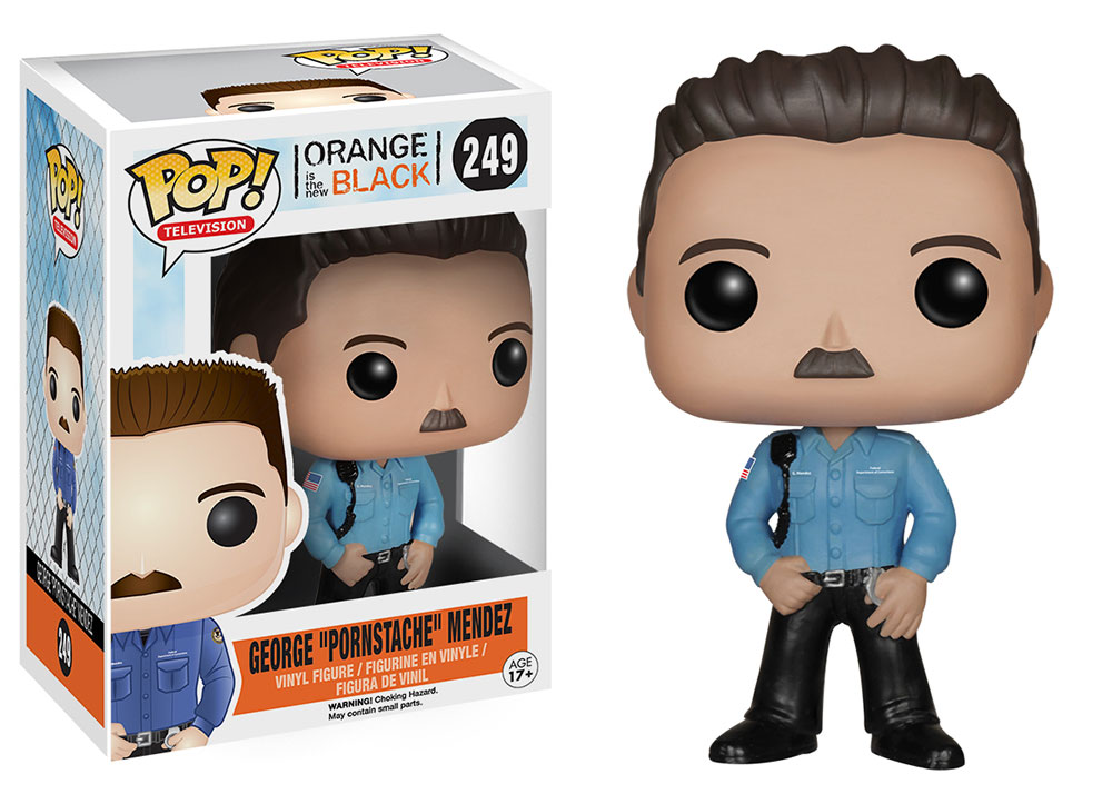 FUNKO POP! Vinyl Television RARE Orange Is The New Black #249 George "Pornstache" Mendez [VAULTED]