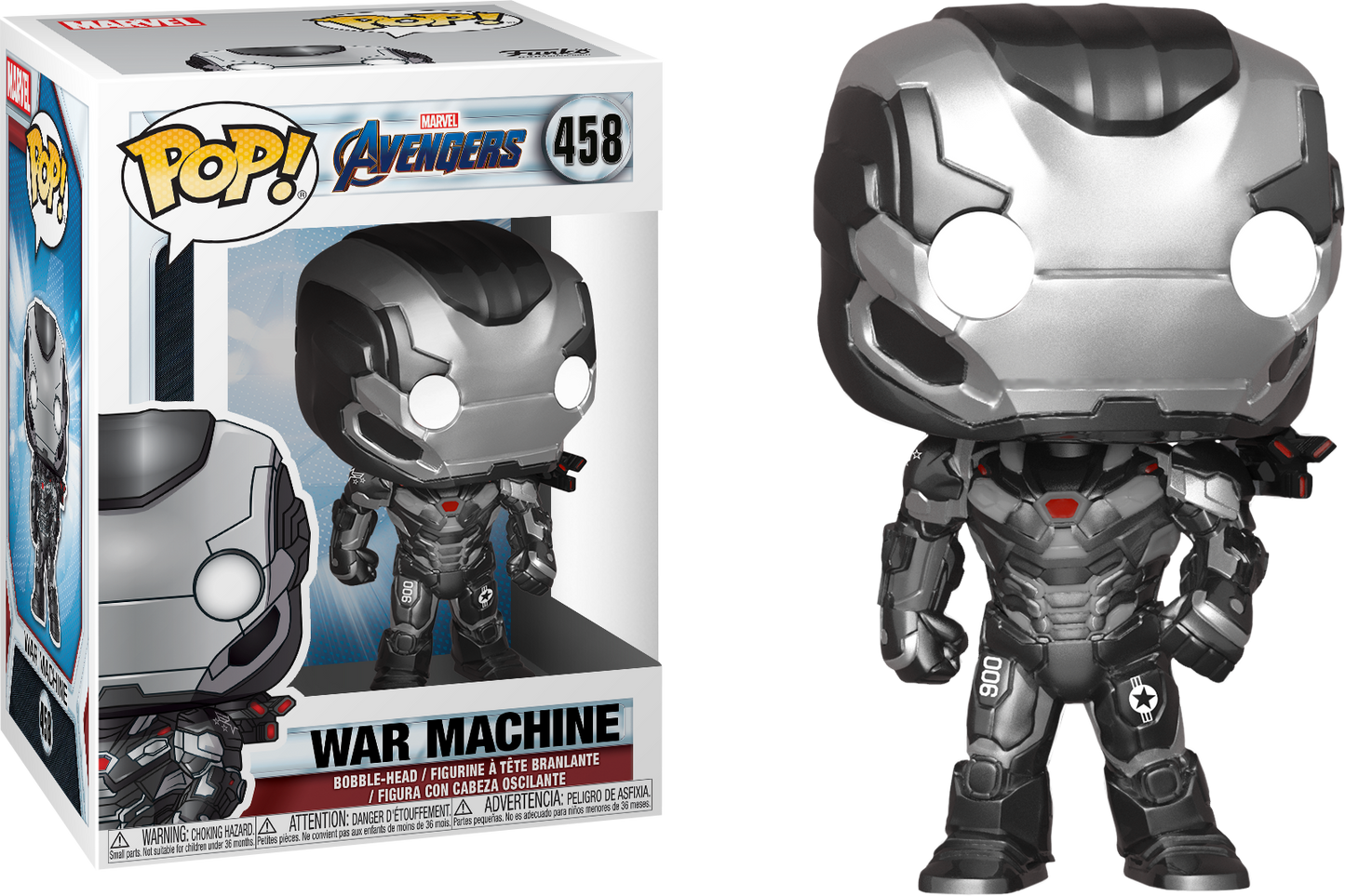 FUNKO POP! Bobble-Head Marvel RARE Avengers #458 War Machine (Endgame) [VAULTED]