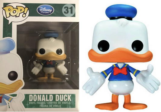 FUNKO POP! Vinyl RARE Disney #31 Donald Duck ("Disney Store" Logo)[VAULTED]