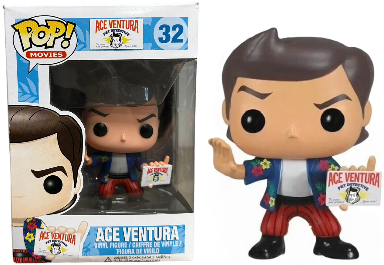 FUNKO POP! Vinyl Movies RARE Ace Ventura Pet Detective #32 Ace Ventura ...