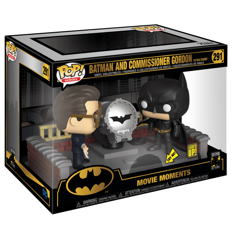 FUNKO POP! Vinyl Heroes RARE Batman Begins Movie Moments #291 Batman and Commissioner Gordon (Batman Begins) [VAULTED]