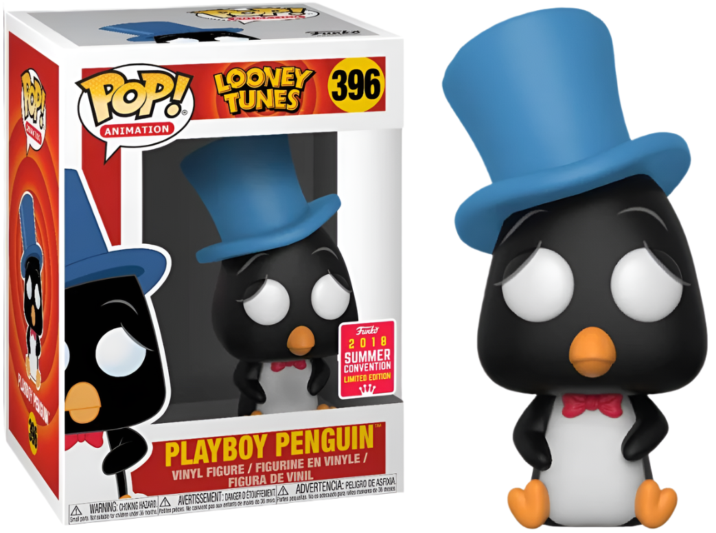 FUNKO POP! Vinyl Animation RARE Looney Tunes #396 Playboy Penguin [Summer Convention] [VAULTED]