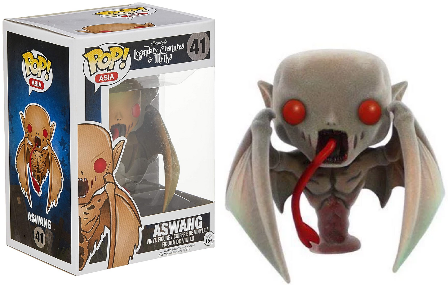 FUNKO POP! Vinyl Asia RARE Legendary Creatures & Myths #41 Aswang (Flocked) [Pop Asia Exclusive] [VAULTED]