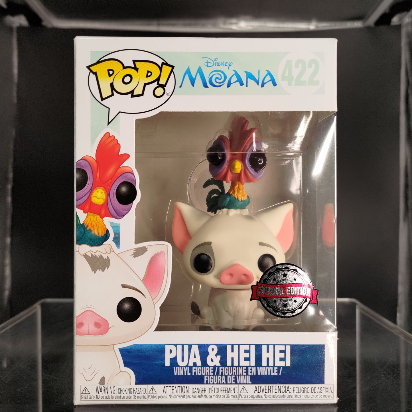 FUNKO POP! Vinyl Disney RARE Moana #422 Pua & Hei Hei [Funko Special Edition] [VAULTED]