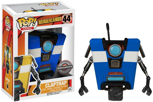 FUNKO POP! Vinyl Games RARE Borderlands #44 Claptrap (Blue) [Underground Toys (Stickerless)] [VAULTED]