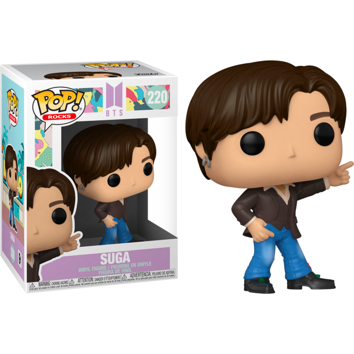 FUNKO POP! Vinyl Rocks RARE BTS #220 Suga (Dynamite) [VAULTED]