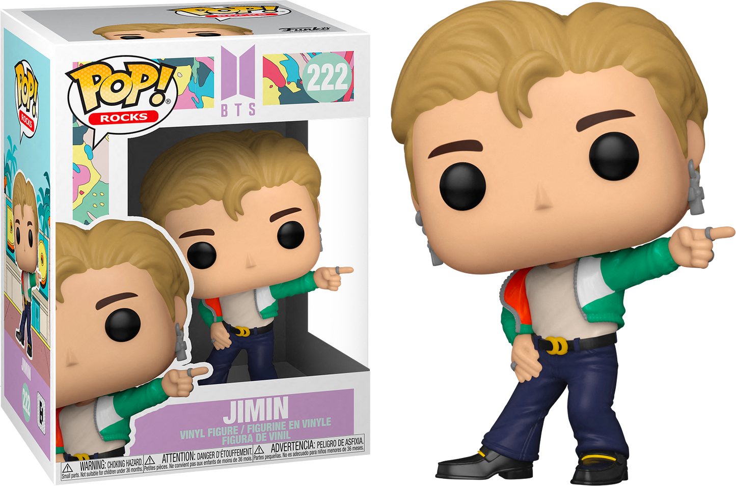 FUNKO POP! Vinyl Rocks RARE BTS #222 Jimin (Dynamite) [VAULTED]