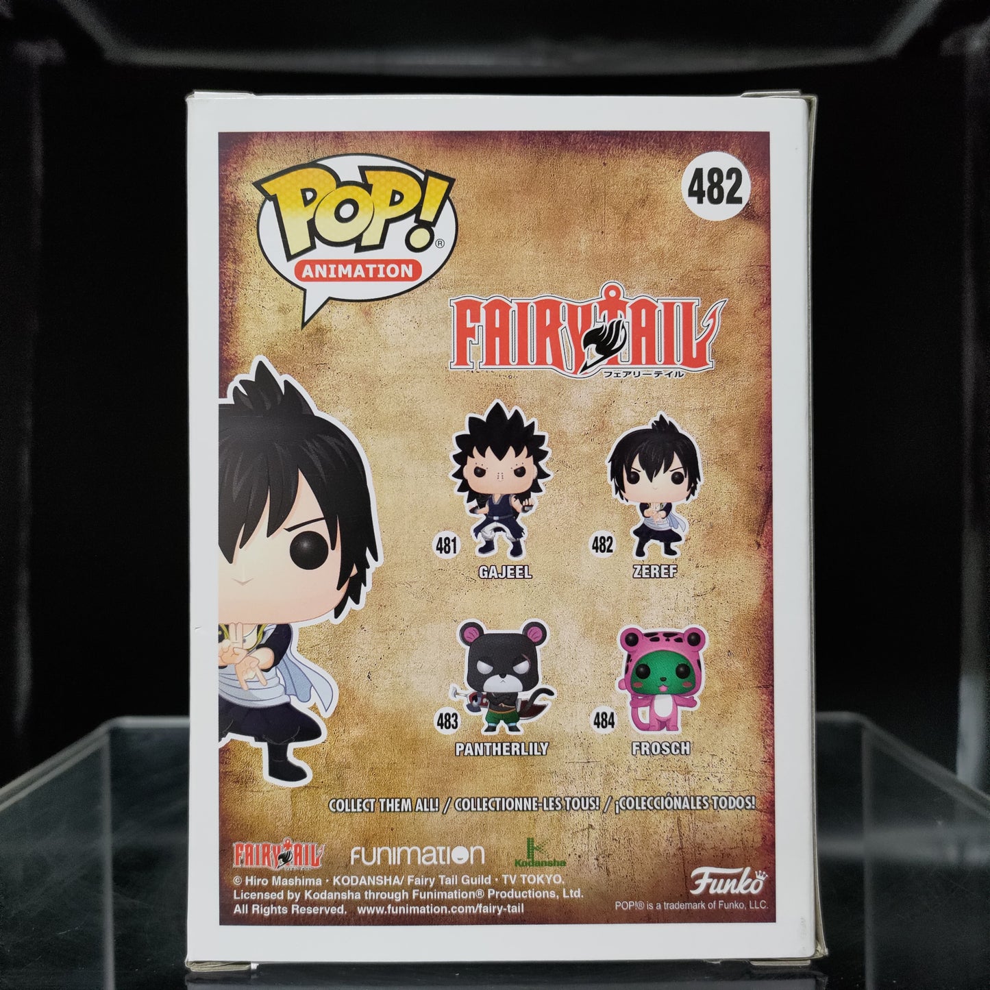 FUNKO POP! Vinyl Animation RARE Fairy Tail #482 Zeref [VAULTED]