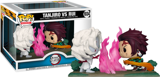 FUNKO POP! Vinyl Moment RARE Demon Slayer #1034 Tanjiro Vs Rui [VAULTED]