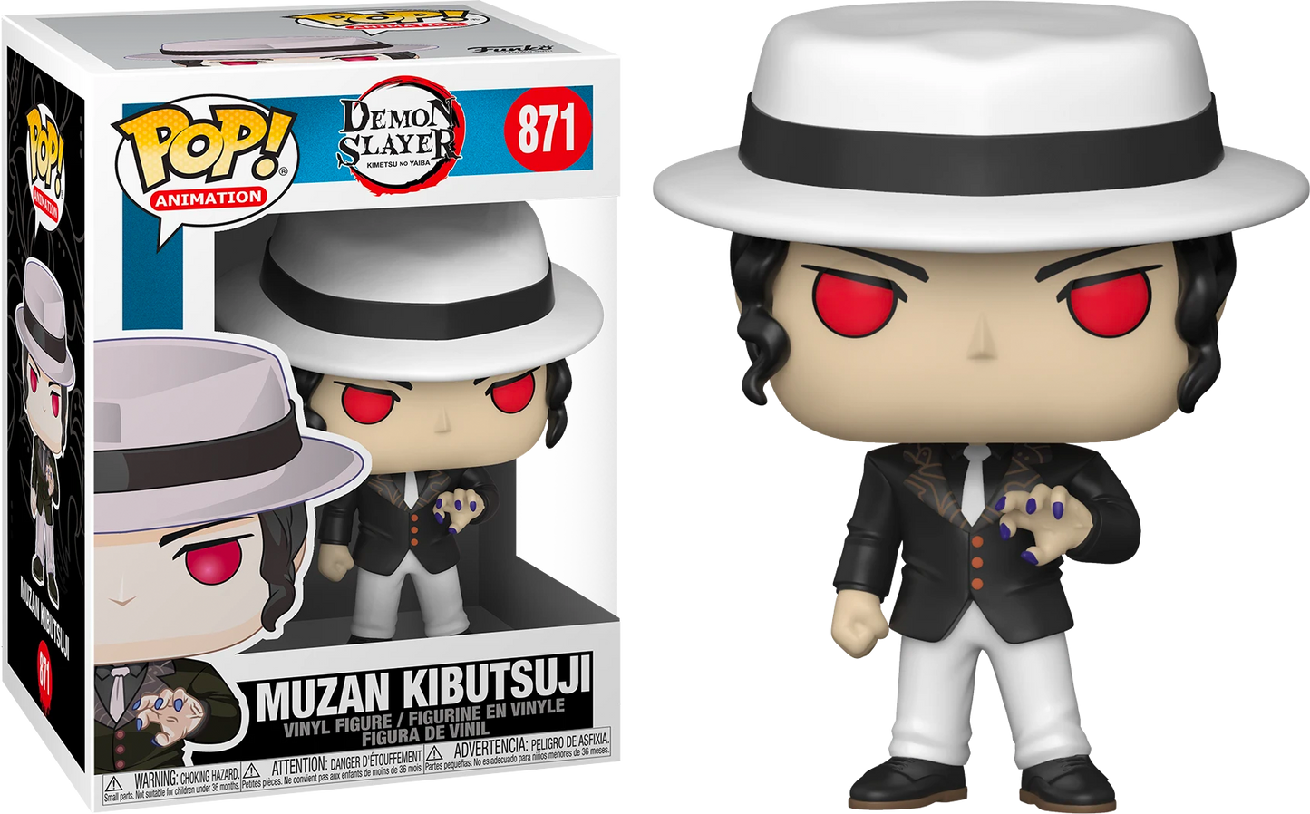 FUNKO POP! Vinyl Animation RARE Demon Slayer #871 Muzan Kibutsuji [VAULTED]