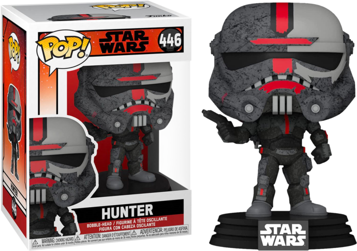 FUNKO POP! Bobble-Head Star Wars RARE #446 Hunter (Bad Batch) [VAULTED]