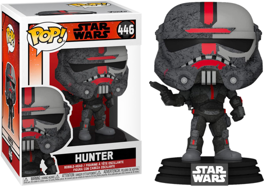 FUNKO POP! Bobble-Head Star Wars RARE #446 Hunter (Bad Batch) [VAULTED]