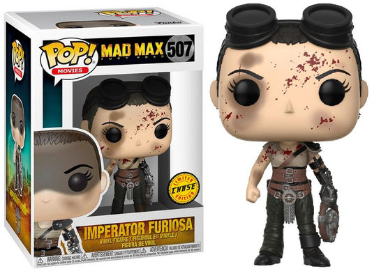 FUNKO POP! Vinyl Movies RARE Mad Max #507 Imperator Furiosa (Bloody) [Chase] [VAULTED]