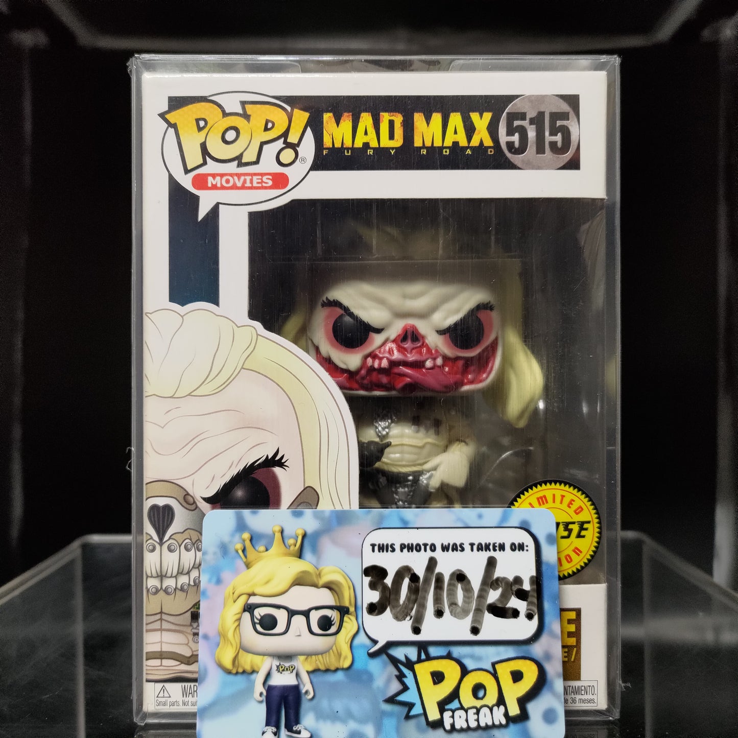 FUNKO POP! Vinyl Movies RARE Mad Max #515 Immortan Joe (Unmasked) [Chase] [VAULTED]