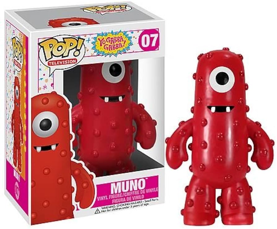 FUNKO POP! Vinyl Television RARE Yo Gabba Gabba! #07 Muno [VAULTED]