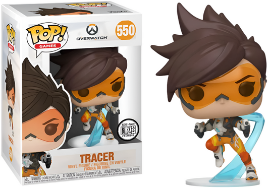 FUNKO POP! Vinyl Games RARE Overwatch #550 Tracer (Overwatch 2) [VAULTED]