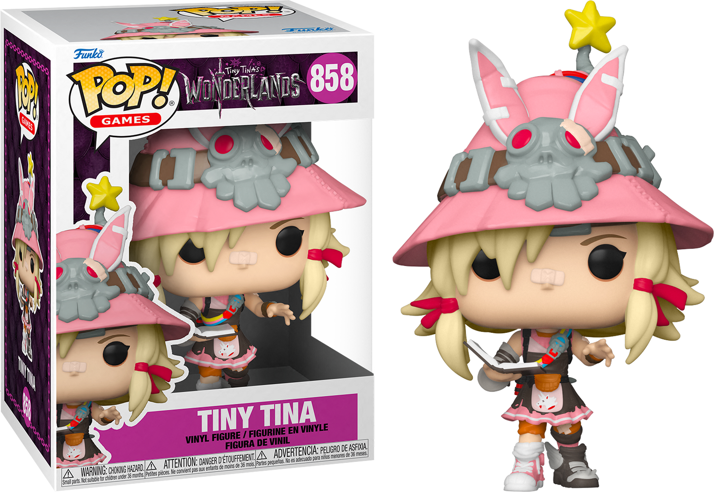 FUNKO POP! Vinyl Games RARE Tiny Tina's Wonderlands #858 Tiny Tina (Tiny Tina's Wonderlands) [VAULTED]