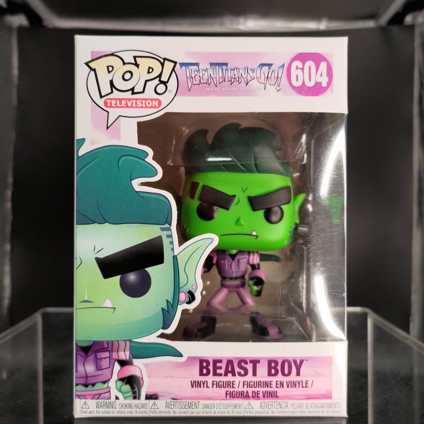 FUNKO POP! Vinyl Television RARE Teen Titans Go! #604 Beast Boy (The Night Begins To Shine) [VAULTED]