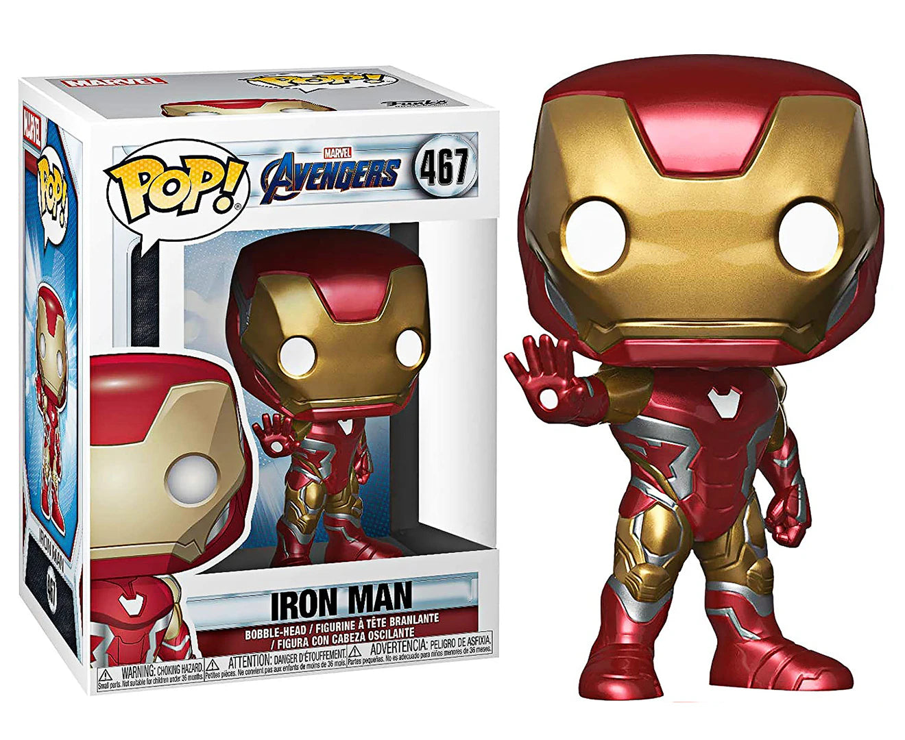 FUNKO POP! Bobble-Head Marvel RARE Avengers #467 Iron Man (Endgame) [Funko Special Edition] [VAULTED]