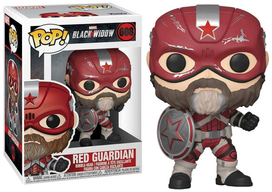 FUNKO POP! Bobble-Head Marvel RARE Black Widow #608 Red Guardian [VAULTED]